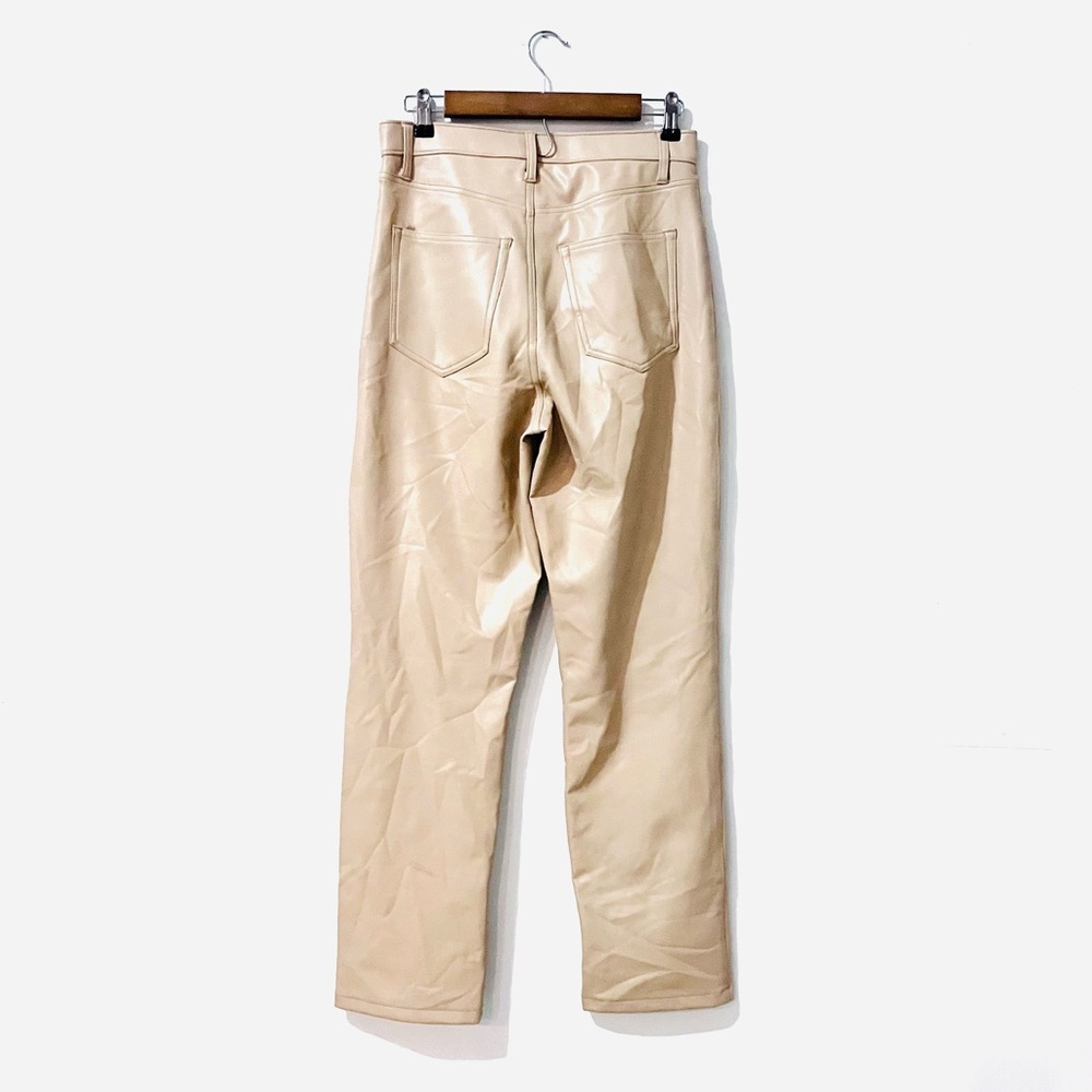 Abercrombie 90’s Straight Leg Super High Waist Faux Leather Pant - Picture 8 of 8
